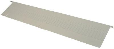 Gardin H 115mm B 574mm til ismaskine Aksel ø 6mm Aksellængde 610mm