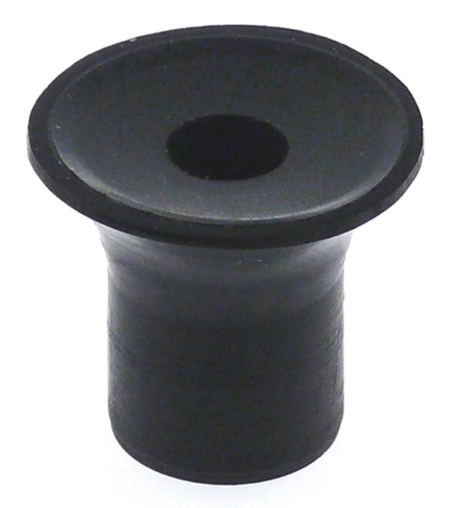 Apparatfod ø 35mm H 30mm Boring ø 6mm VPE 1Stk.