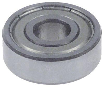 Rillekugleleje Type 628-Z Aksel ø 8mm UD ø 24mm B 8mm DIN 625-1