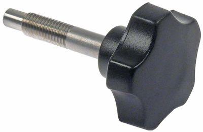 Låseskrue Gevind M10x1,5 Plastik/CNS Greb ø 50mm sort Gevind L 53mm Edition fra 08/2014