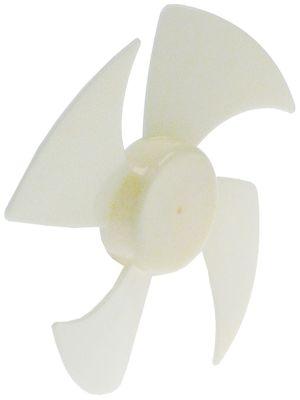 Ventilatorhjul Plastik ø 148mm B 175mm trykker Vingevinkel  -° Akseholder ø 3mm VPE 1 Stk.