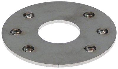 Flange CNS UD ø 60mm M4 Indv.-ø 1 22mm