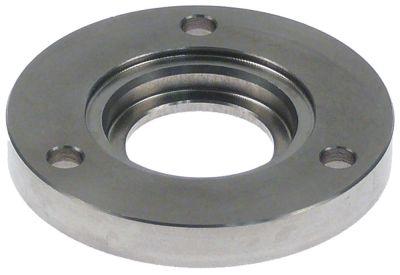 Flange CNS UD ø 50mm Materialestyrke 7mm til kombidæmper Indv.-ø 1 24mm Indv.-ø 2 19mm