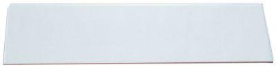 Glasrude L 415mm B 107mm Materialestyrke 4mm firkantet