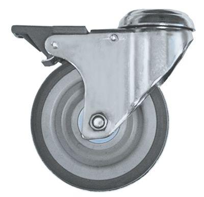 Styrerulle Bolthul H 159mm med komplet låseanordning Hul ø 12mm ø 125mm