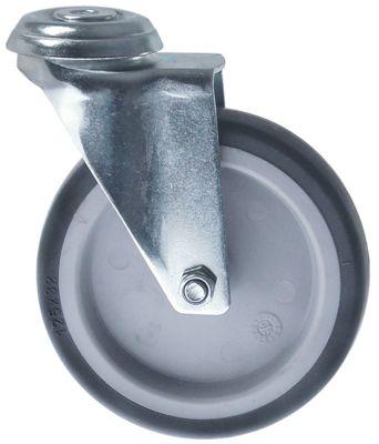 Styrerulle Bolthul ø 10 mm uden låseanordning ø 125mm Hus Stålplade galvaniseret