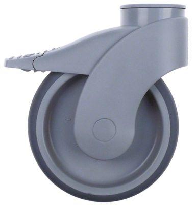 Styrerulle Bolthul 11 mm H 160mm med låseanordning Hul ø 11mm -20 til +60°C ø 125mm Hju