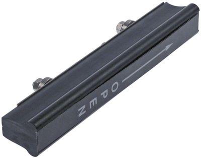 Lågegreb Plastik sort H 35mm L 225mm B 31mm BA 114mm  - til konvektionsovn Flange 18,5x230mm