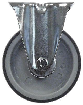 Styrerulle Pladefastgørelse LA 78x60mm H 160mm uden låseanordning ø 125mm Hjulbredde 315mm