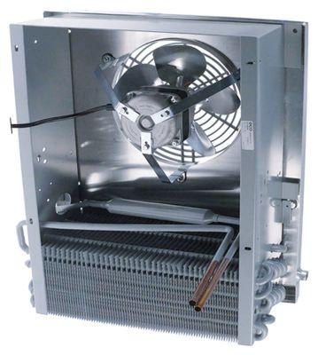 Fordamper H 490mm L 410mm B 120mm komplet med ventilator