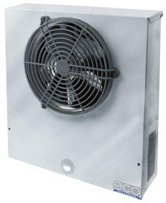 Fordamper H 120mm L 435mm B 405mm komplet med ventilator