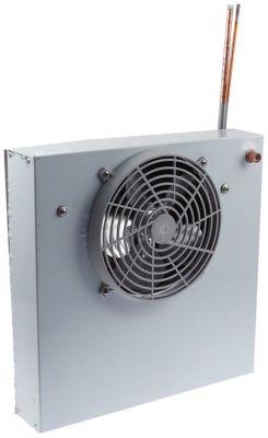 Fordamper H 125mm L 405mm B 405mm komplet med ventilator