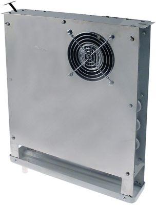 Fordamper CNS H 425mm L 380mm med 2 ventilatorer IP midten universel 2x 120x120mm 135m³/h - 2,1m/s