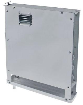 Fordamper CNS H 425mm L 482mm med 2 ventilatorer IP midten universel 2x ø45x120mm 118m³/h - 1,9m/s