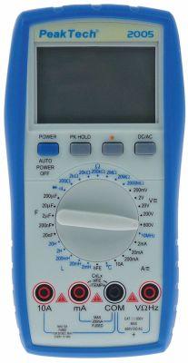 Multimeter 2005DMM manuel 1Hz-10MHz 100µV-600V 100µV-600V Visningsomfang 4 cifre