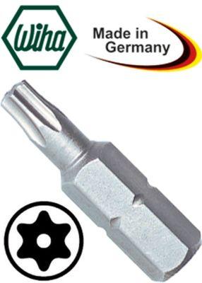 Torx-bit L 25mm med boring Standard Størrelse T30H