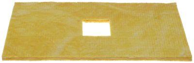 Isoleringsmåtte H 15mm L 490mm B 320mm Udskæring 80x100mm til kombidæmper