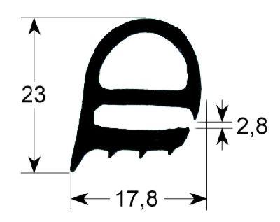 Lågepakning Profil 2230 B 480mm L 725mm VPE 1 Udvendige mål