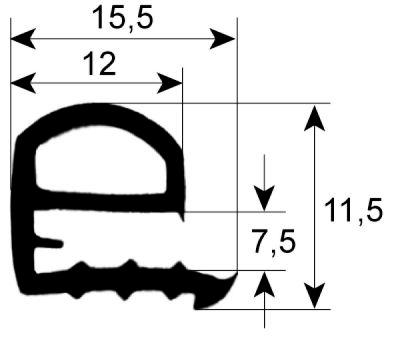 Rudepakning Profil 1860 B 430mm L 485mm IP  - VPE 1 passer til  - Udvendige mål