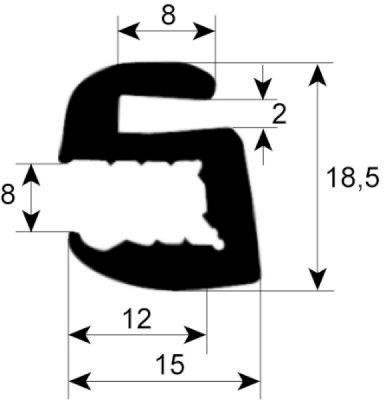 Rudepakning Profil 1874 IP  - VPE 1 passer til  - Omfang 2060mm