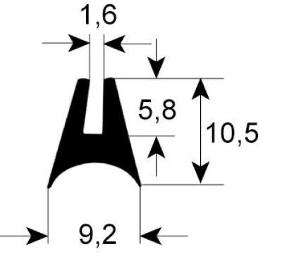 Rudepakning Profil 1580 L 1800mm IP Indvendig VPE 1 passer til  -