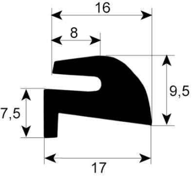 Rudepakning Profil 1890 B  -mm L 2370mm IP udvendig VPE 1 passer til  - Omfang  -mm