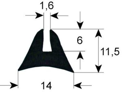 Rudepakning Profil 1655 L 1310mm IP  - VPE 1 passer til  -