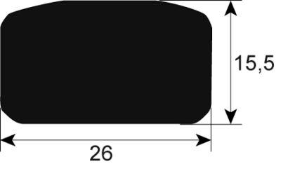 Kogekedelpakning Profil 3010 L 3000mm