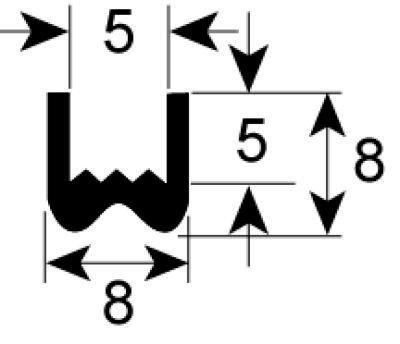 Rudepakning Profil 1575 L 2020mm IP  - VPE 1 passer til  -