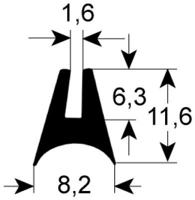 Rudepakning Profil 1577 B  -mm L 1420mm IP  - VPE 1 passer til  - Omfang  -mm