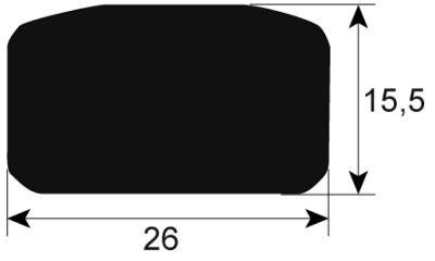 Kogekedelpakning Profil 3010 VPE Metervare passer til FIREX