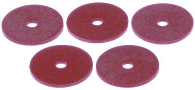 Pakning Silikone H 1mm D1 ø 18mm D2 ø 3mm til betjeningsblænde VPE 5Stk.