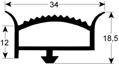 Kølerumspakning Profil 9779 VPE 25m hvid