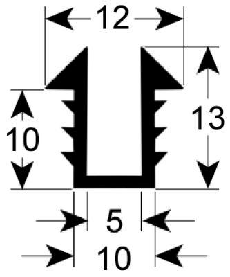 Rudepakning Profil 1903 B  -mm L 3048mm IP  - VPE  - passer til  - Omfang  -mm