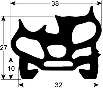 Stikvognpakning Profil 4110 L 510mm VPE 1