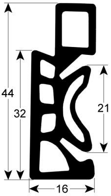 Stikvognpakning Profil 4150 L 760mm VPE 1 passer til 2.20 roll-in