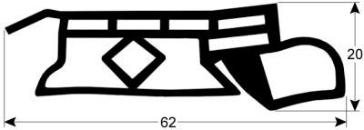Stikvognpakning Profil 4160 L 510mm VPE 1 passer til FAGOR