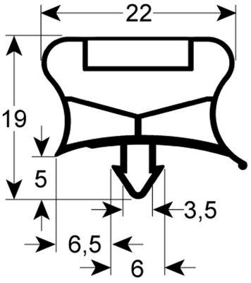 Pakning Profil 9794 B 385mm L 255mm Stikmål