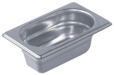 Gastronorm-beholder CNS 18/10 Størrelse GN 1/9 D 65mm