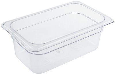Gastronorm-beholder Polycarbonat Størrelse GN 1/4 D 100mm