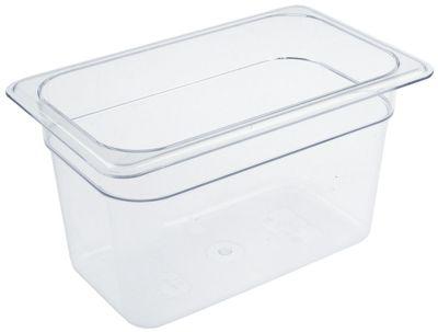 Gastronorm-beholder Polycarbonat Størrelse GN 1/4 D 150mm