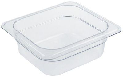 Gastronorm-beholder Polycarbonat Størrelse GN 1/6 D 65mm