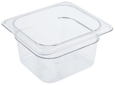 Gastronorm-beholder Polycarbonat Størrelse GN 1/6 D 100mm