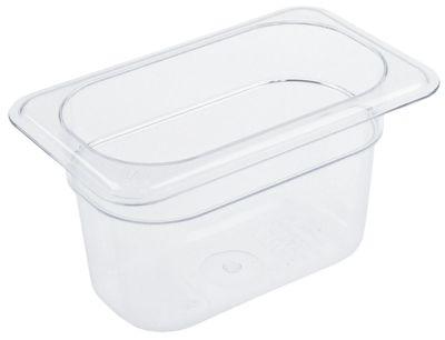 Gastronorm-beholder Polycarbonat Størrelse GN 1/9 D 100mm