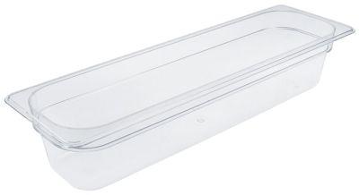 Gastronorm-beholder Polycarbonat Størrelse GN 2/4 D 100mm