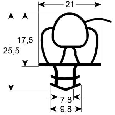 Pakning Profil 9651