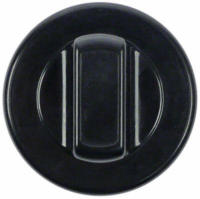 knob universal ø 70 mm black without adaptor/dial plate