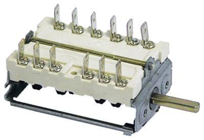 cam switch 5 operating positions changeover switchsequence 0-1-2-3-4 shaft ø 6x4.6mm
