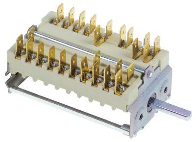 cam switch 5 operating positionssequence 0-1-2-3-4 shaft ø 6x4.6mm