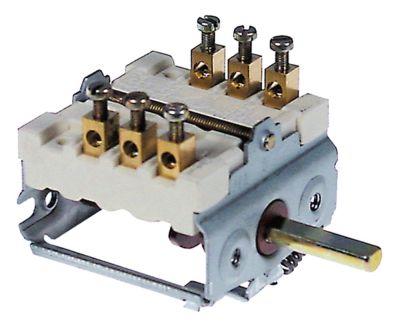 cam switch 3 operating positions sequence 1-0-2shaft ø 6x4.6mm connection screw clamp 3-pole